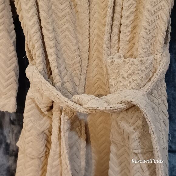 Spa Robe Collection by Kassatex Waffle Cone Women's L/ XL - Picture 5 of 7